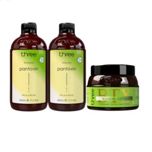 Kit Tratamento Capilar Patovin Crescimento Acelerado e Alinhamento Natural + Shampoo + Máscara + Botox + Nanoplastia