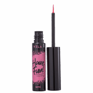 Delineador Líquido Vizzela Cosméticos Have Fun! Rosa 4ml