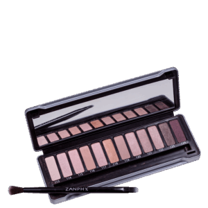 Paleta de Sombras Zanphy Metallic Pack Prata 24g