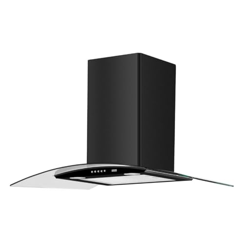 Coifa de Parede Vidro Curvo Glass Black Classic Preta 90cm 127v - Franke