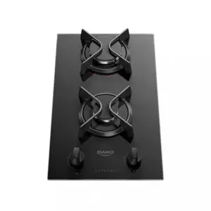 Cooktop a Gás Dako 2 Bocas Mesa de Vidro Supreme