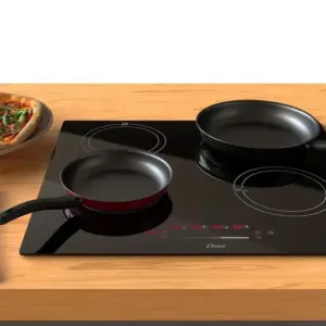 Fogão Cooktop Indução 4 Bocas Oster Preto 220V Touch Screen OTOP402