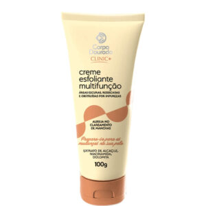 Creme Esfoliante Corpo Dourado Clinic Mais Para Áreas Escuras Multifuncional 100g