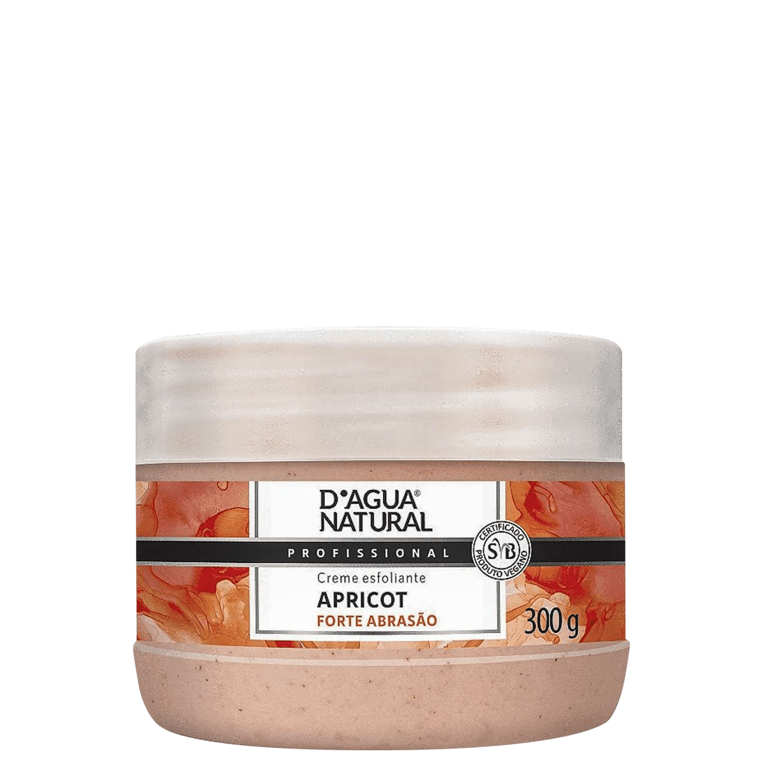 Creme Esfoliante D´agua Natural Apricot Forte Abrasão Corporal 300g