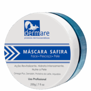 Máscara Facial Dermare Safira Azul 200g
