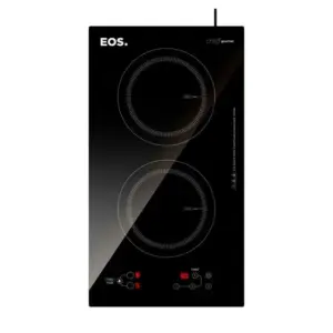 Fogão Cooktop Indução 2 Bocas EOS Portátil Preto 4000W 220V Cheff Gourmet ECI02EP