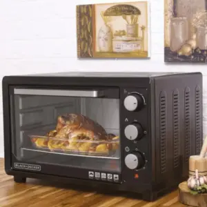 Forno Elétrico Bancada Black Decker 50L Grande Bandeja Timer Grade Grelha 127V