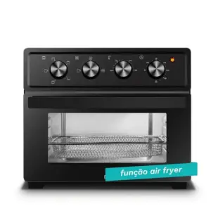 Forno Elétrico Bancada Belmicro 22L 1800W com função Air Fryer Preto 127V BEL22AD