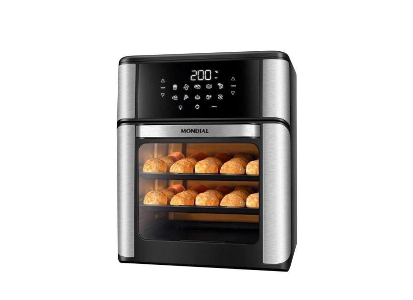 Fritadeira Air Fryer Mondial Oven AFO12 12L Preto e Inox