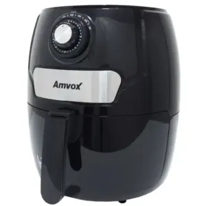 Air Fryer Amvox Sem Óleo 110V Panela Elétrica 1400W Timer Preta 127V 4,5L ARF 1245