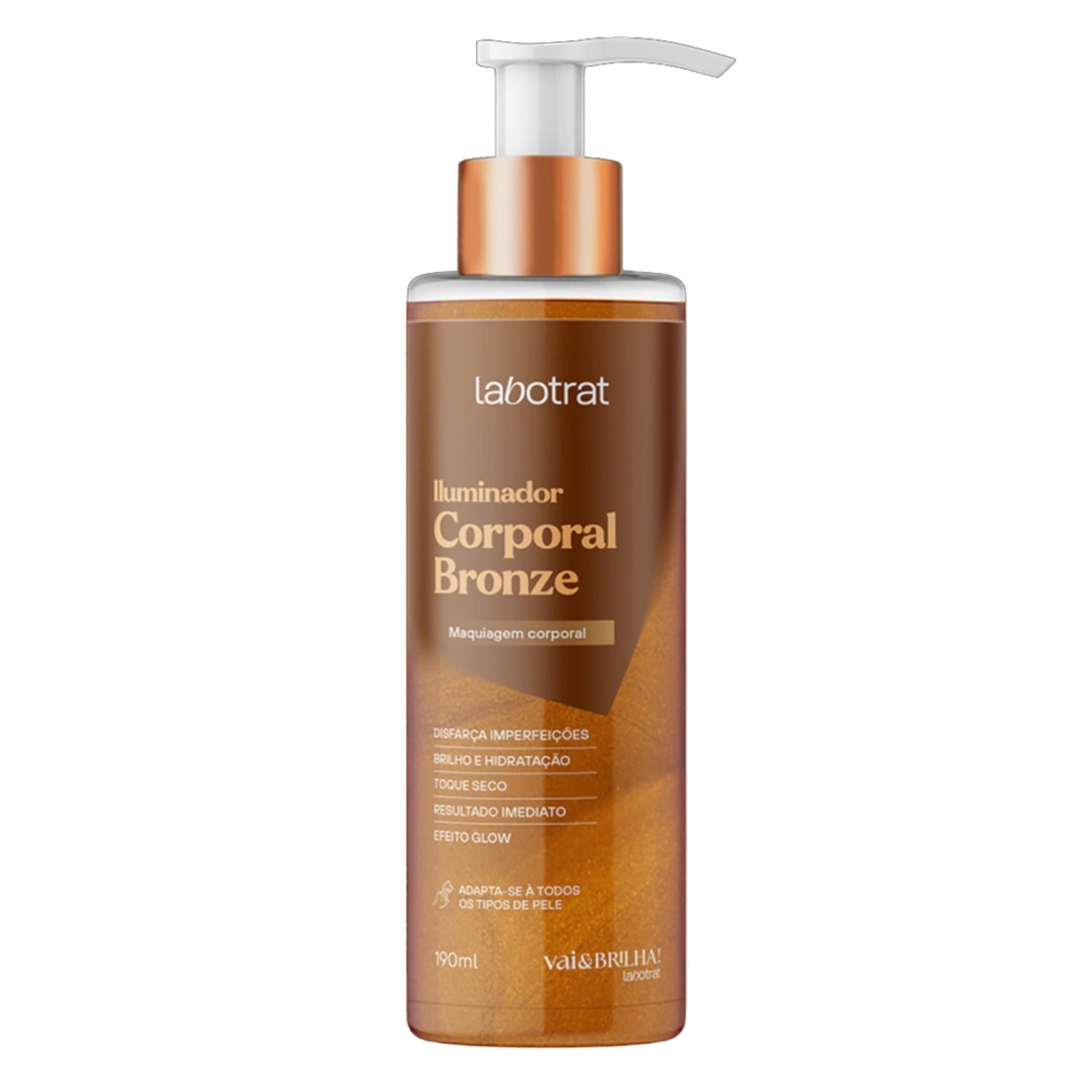 Iluminador Corporal Labotrat Vai e Brilha Bronze 190ml