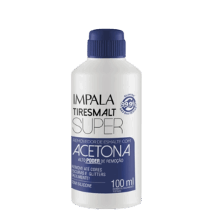 Removedor de Esmalte Impala Tiresmalt Super com Acetona 100ml