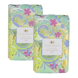 Kit Sabonetes em Barra Madressenza Floral Lemon 2x180g