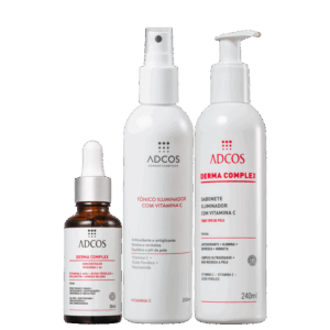 Kit Adcos de Tratamento Facial Intensivo de Vitamina C 3 Produtos