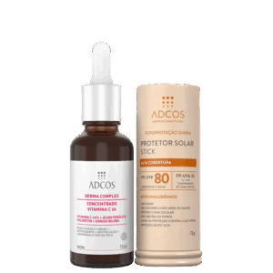 Kit Adcos Derma Complex Stick FPS80 Nude 2 Produtos