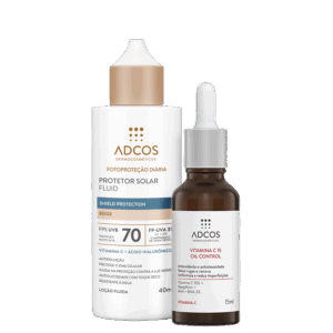 Kit Adcos Proteção Diária Beige Vitamina C 15 2 Produtos