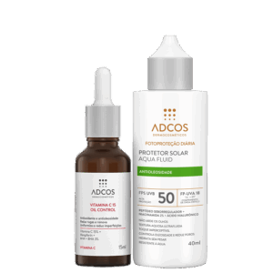 Kit Adcos Vitamina C 15 Aqua Fluid FPS50 Incolor 2 Produtos