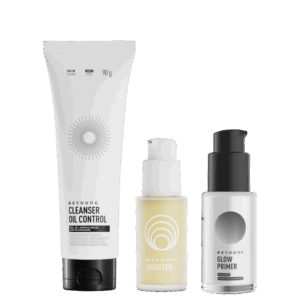 Kit Beyoung Básico Pérola Cleanser Oil Control 90g Booster 30ml Glow Primer Pearl 30ml