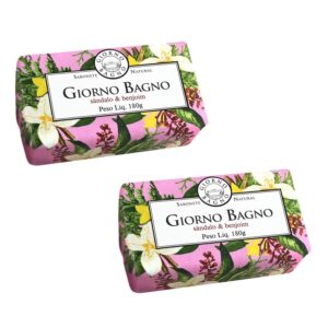 Kit Sabonete em Barra Giorno Bagno Sândalo & Benjoim 180g 2 Unidades