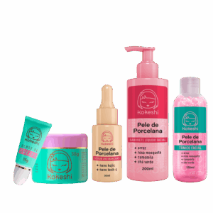 Kit Rotina Skin Care Pele de Porcelana Kokeshi Sérum Antimancha