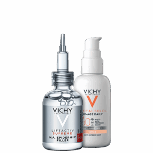 Kit Vichy Liftactiv Supreme H.A. Epidermic Filler & UV-Age Daily Cor 2,0 FPS 60 2 Produtos