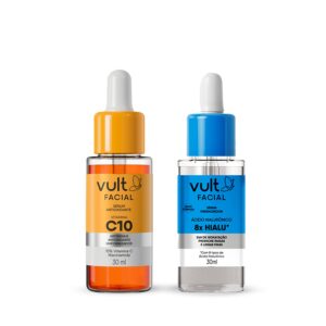Kit Vult Facial Vitamina C Ácido Hialurônico Duo 2 Produtos