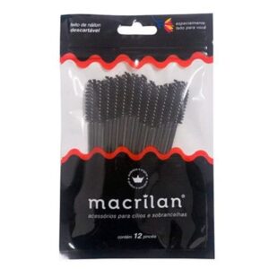 Escovas Macrilan EJ302 para Cílios e Sobrancelhas 12 Unidades