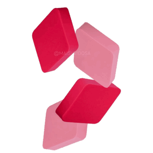 Esponja Macrilan Quarteto EP05 de Maquiagem 4 Unidades