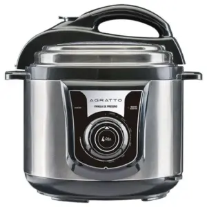 Panela de Pressão Elétrica Agratto 4L 800W Preta com Controle de Temperatura PE-01
