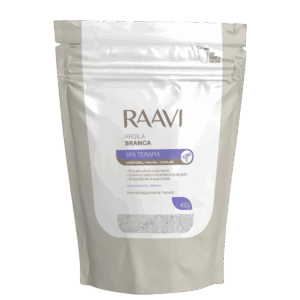 Argila Branca Raavi SPA Terapia Corporal Facial Capilar 400g