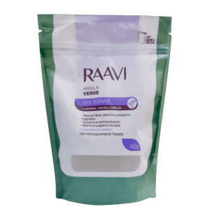 Argila Verde Raavi SPA Terapia Corporal Facial Capilar 400g