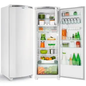 Refrigerador 1 Porta Consul 342L Frost Free Com Controle De Temperatura Branco 110v CRB39