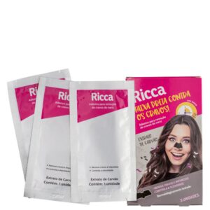 Adesivo Removedor de Cravos Ricca Faixa Preta Contra os Cravos 3 unidades