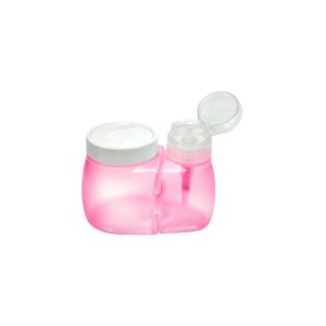 Porta Acetona Santa Clara Rosa com Porta Algodão 150ml