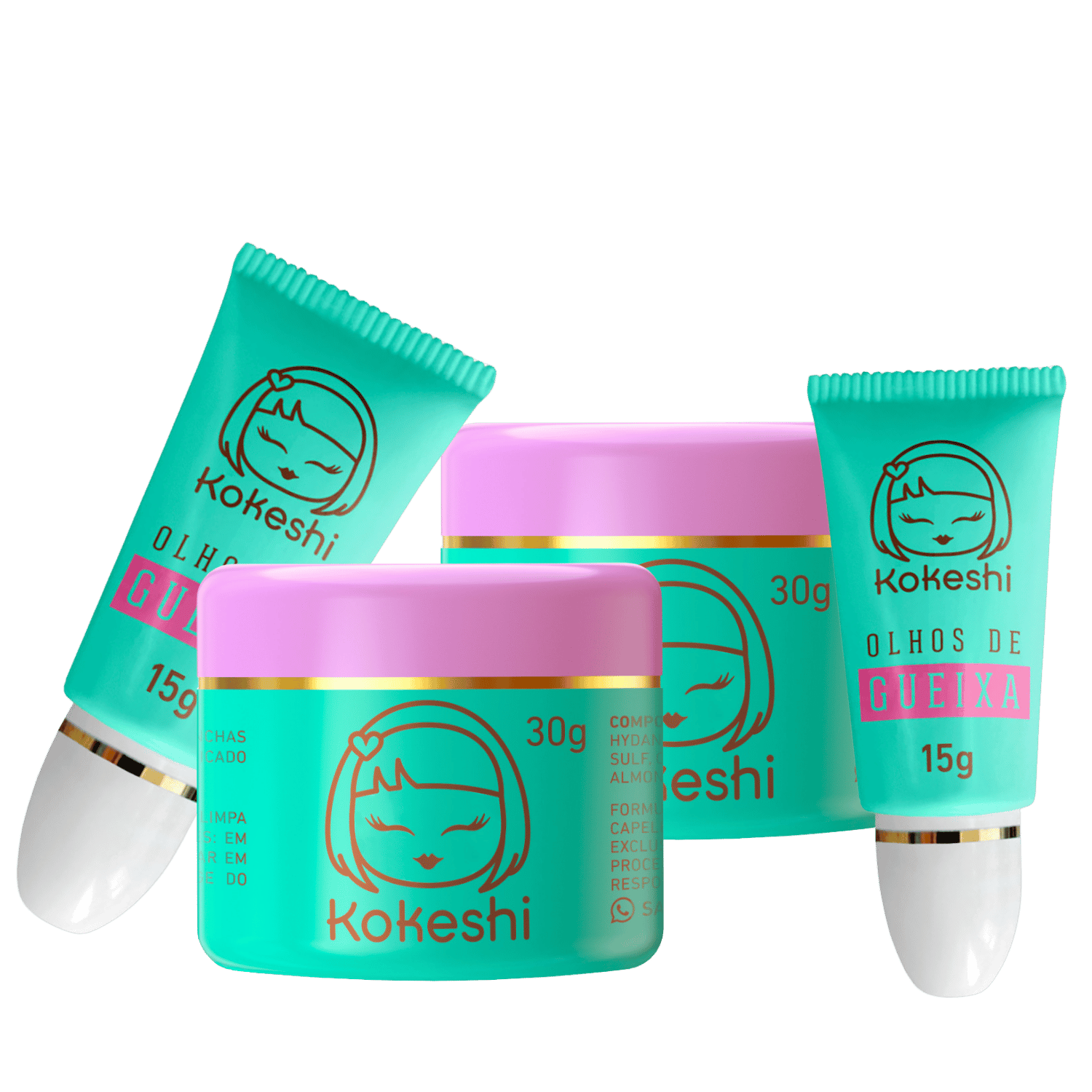 Super Kit Renovadores Faciais Kokeshi Hdratação Renovação