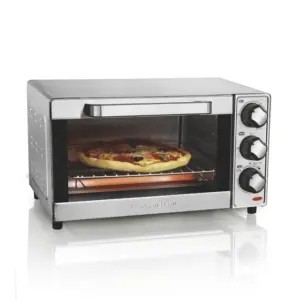 Forno Torradeira Elétrico e Máquina de Pizza Hamilton Beach 4 Fatias 31401