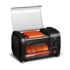 Torradeira para Hot Dog Elétrica Elite Gourmet 4 Pães Aço Inoxidável com Timer EHD-051B