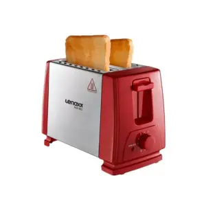 Tostador Torradeira Elétrica Automática Lenoxx Duo Red Vermelha/Inox 220V PTR203