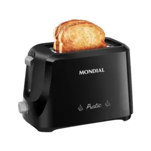 Tostador de Pães Elétrico Mondial Pratic Preto/Prata 700W T-18
