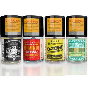 Kit Tratamento SOS Unhas Top Beauty 4 Bases Fortalecedoras 7ml