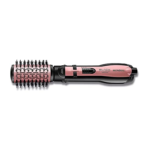 Escova Rotativa Mondial ER-10 1200W, Rose/Preto 127V
