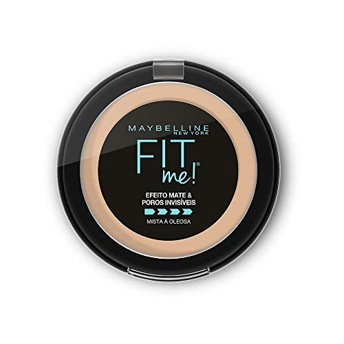 Maybelline NY Pó compacto Efeito Mate e Poros Invisíveis Fit Me Médio Claro Bege B03