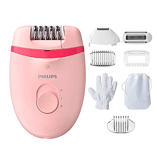 Depilador Elétrico Philips Satinelle Essential BRE285/00 2 velocidades com 7 acessórios Bivolt