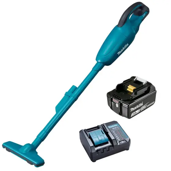 Aspirador de Pó a Bateria Makita 18V com Bateria e Carregador Bivolt