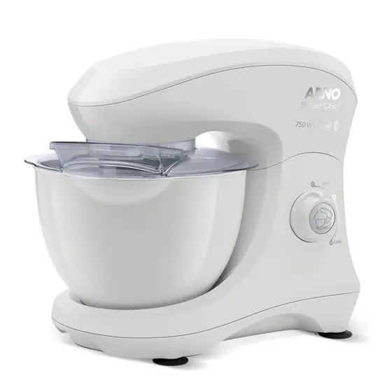 Batedeira Planetária Arno Super Chef 750W 15 Velocidades Branca 110V KM00