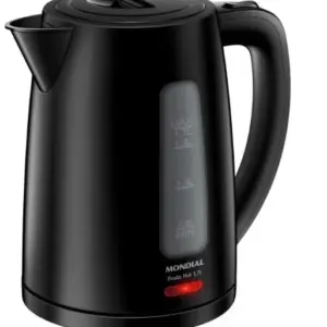 Chaleira Elétrica Mondial Luxx Black 1.7L 1500W com Desligamento Automático 127V