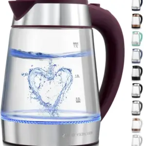 Chaleira Elétrica Zulay Kitchen 1.7L Roxa 1500W com Aquecimento Rápido