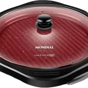 Chapa Elétrica Grill Mondial Ceramic 220V G-03-RC