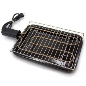 Churrasqueira Elétrica Grill Alfa Suportel Portátil Esmaltada Preta