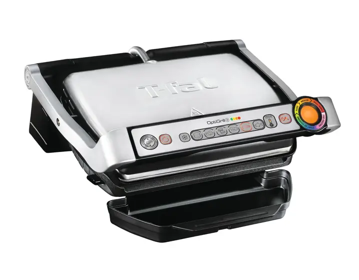 Churrasqueira Elétrica Grill T-fal OptiGrill 4 Porções Aço Inoxidável